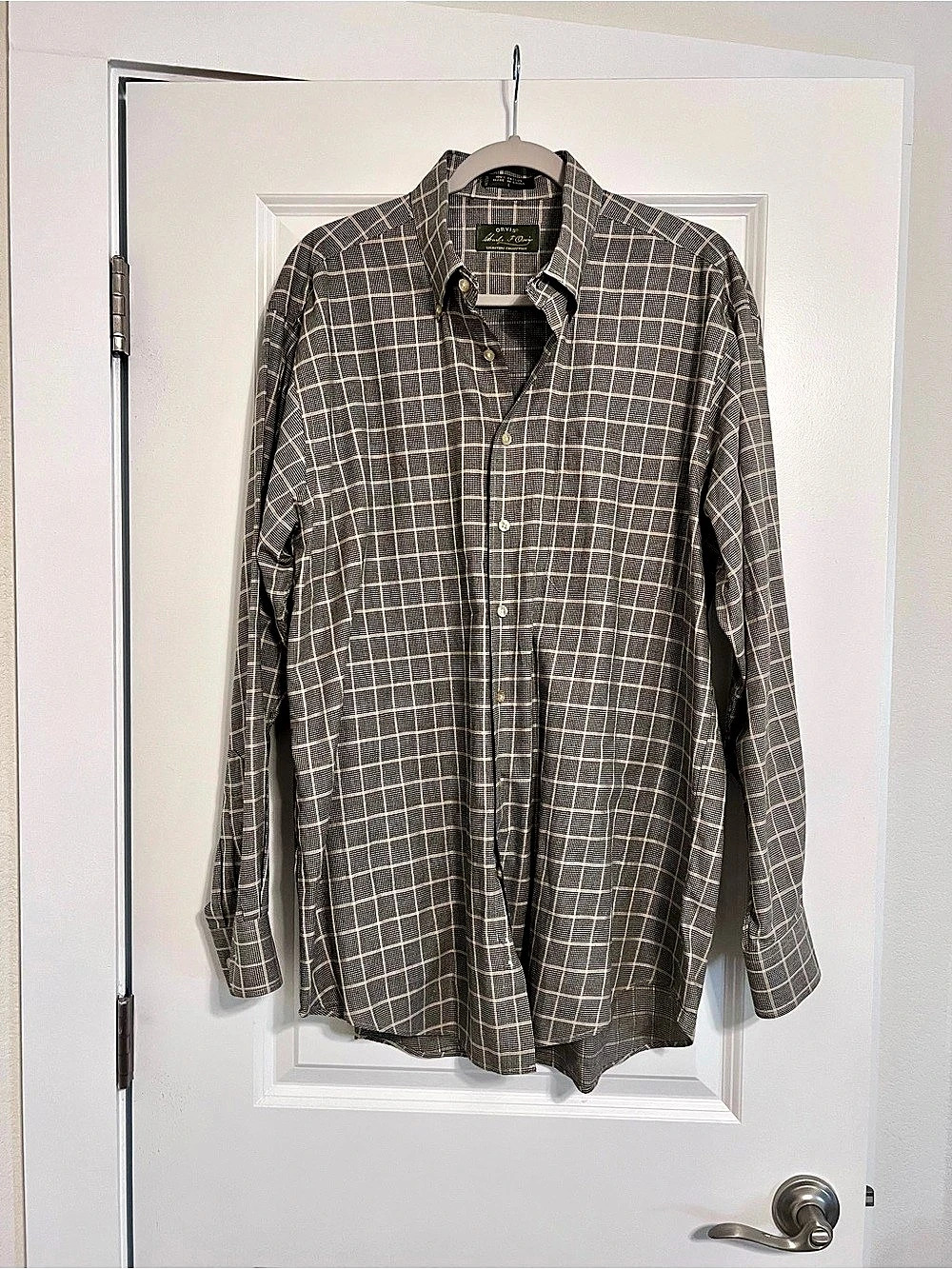 Crown & Ivy Signature Collection Plaid Cotton Button Down Size L Like New